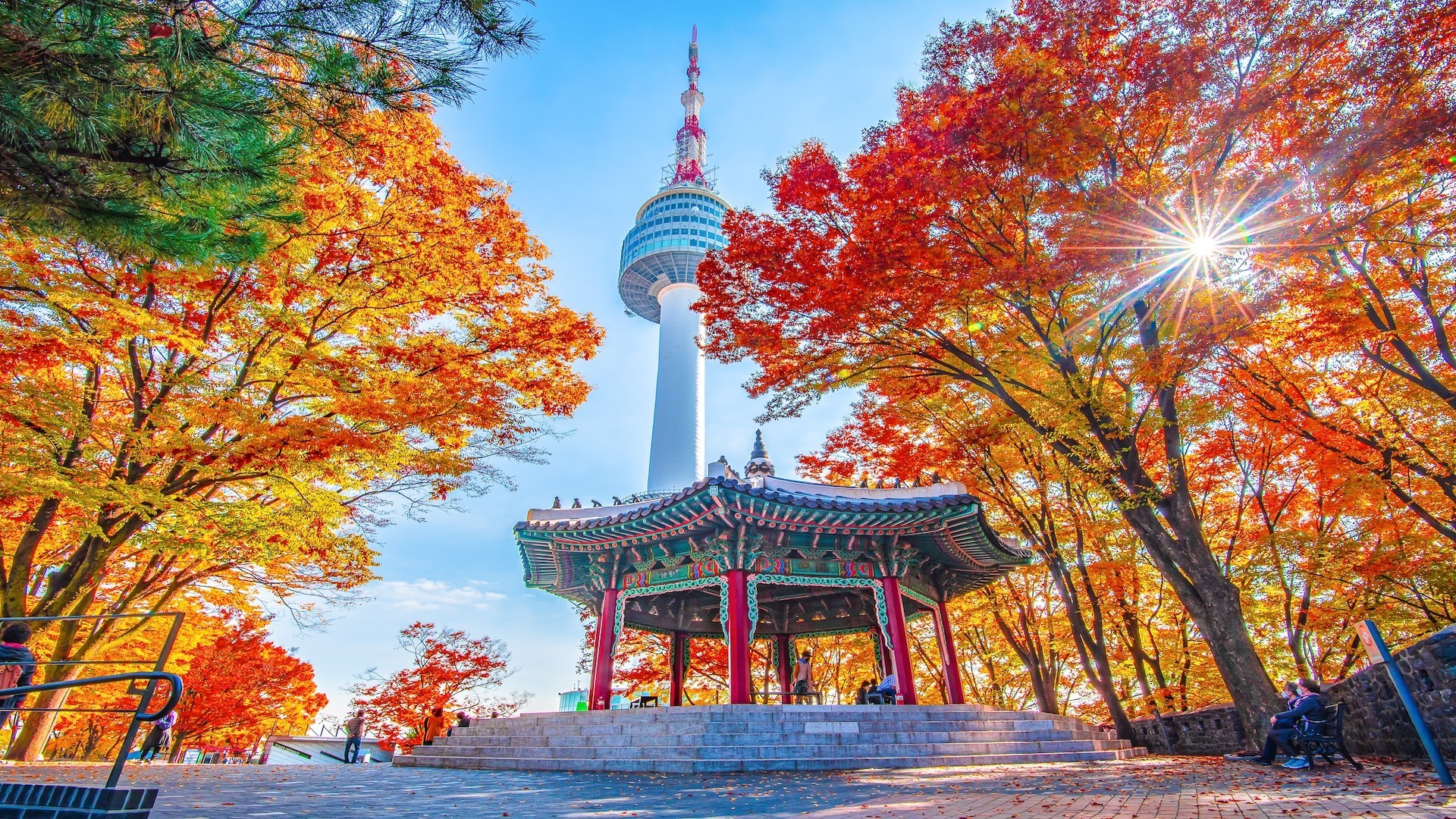 Seoul autumn landscape with Namsan Tower, representing established financial solutions